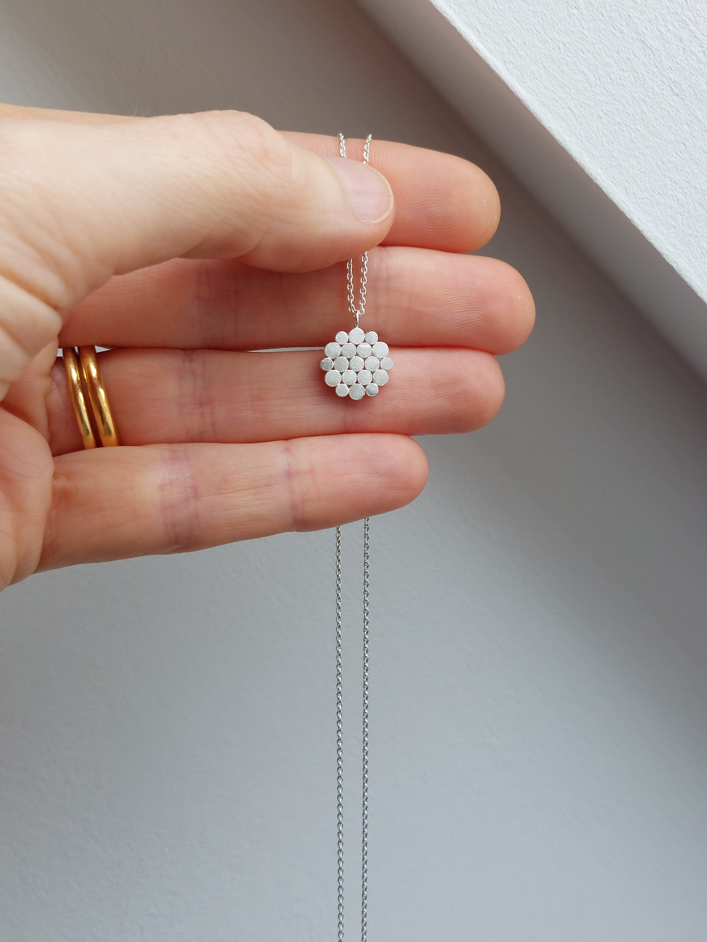 Millefleur Silver Pendant