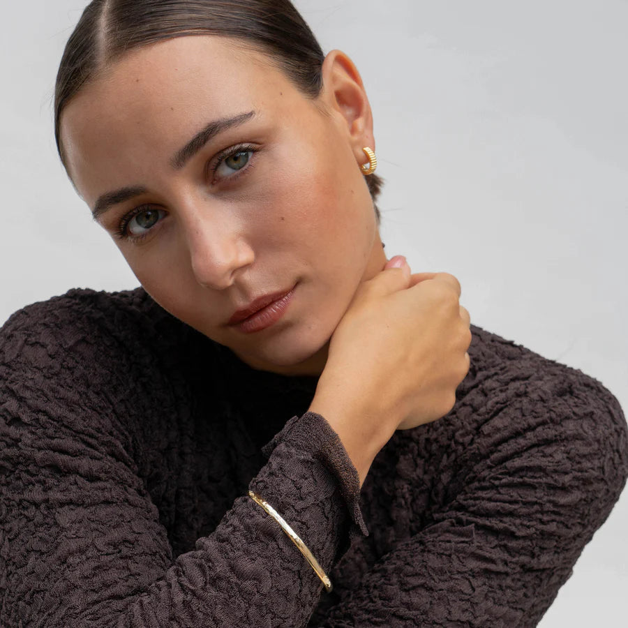 Humbug Huggie Hoops - Gold