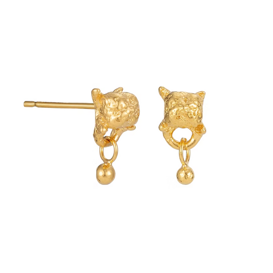 Clove Droplet Studs - Gold
