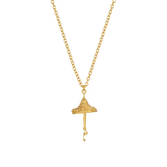 Eucalyptus Necklace -Gold