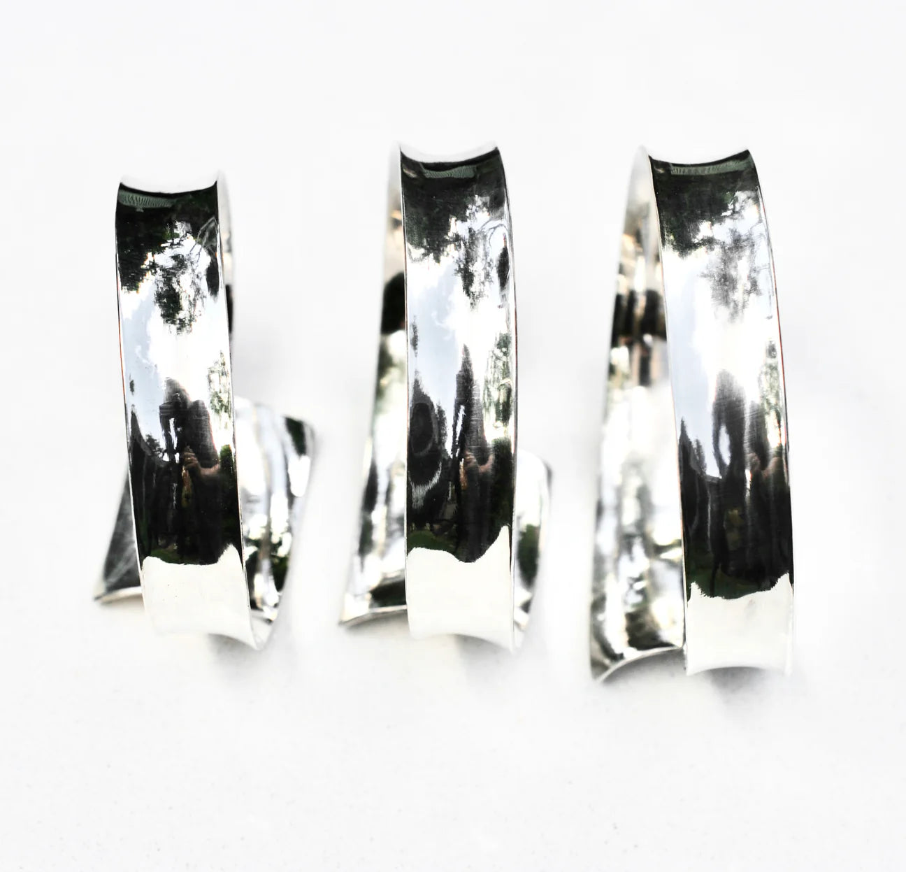 Silver Whirlpool Bangle