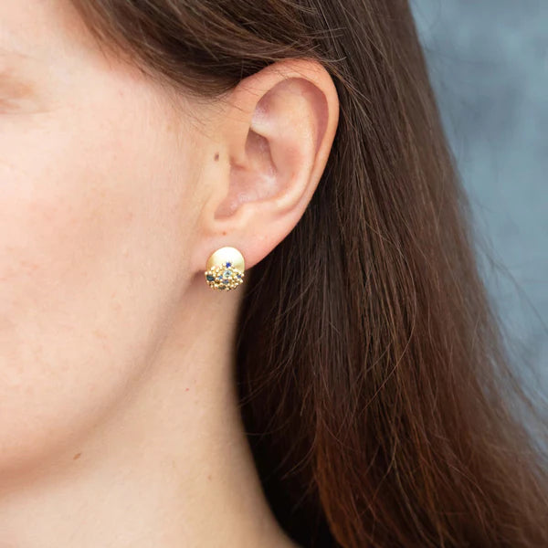 Adorn Sapphire & Gold Earrings