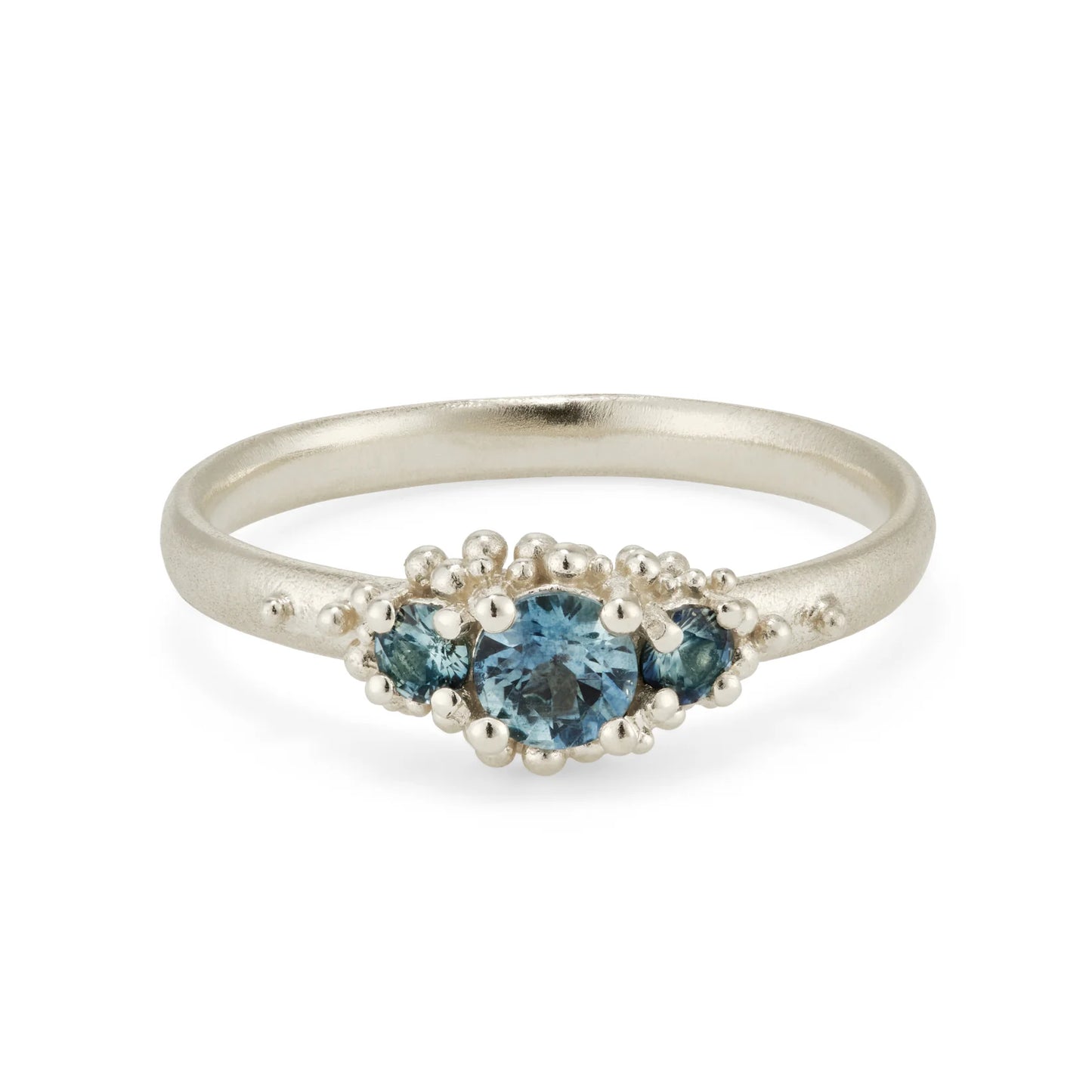 Close Cluster Sapphire Ring