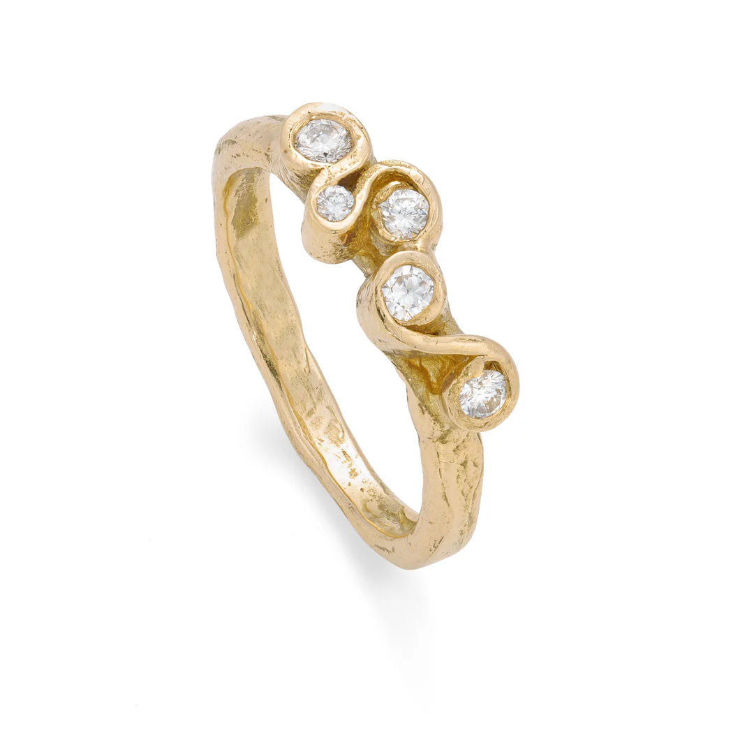 gold and diamond ring