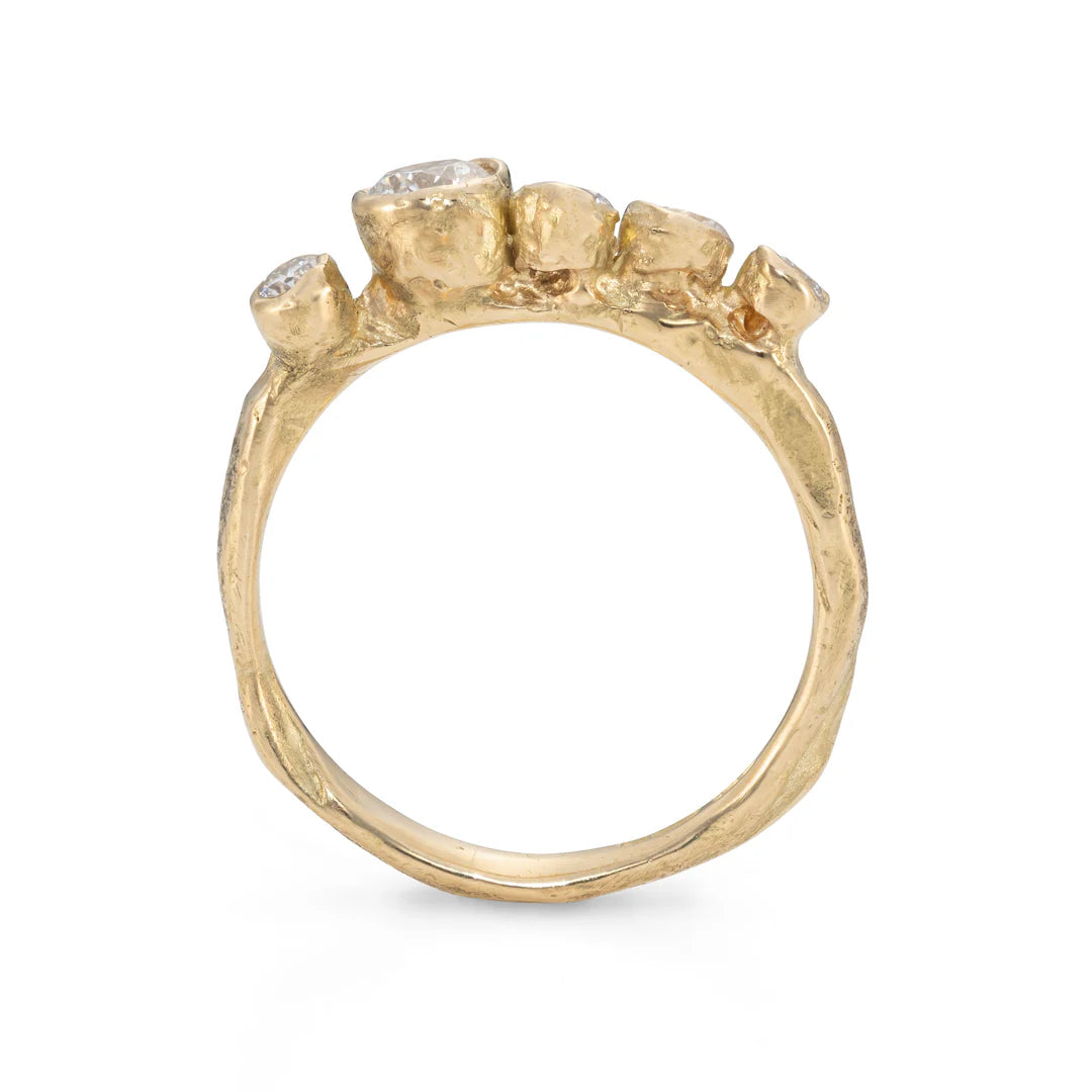 ebb and flow engagement ring side