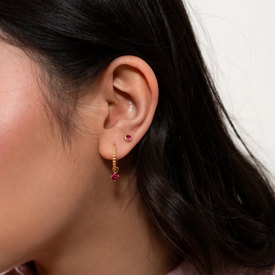 Ruby Stud Earrings