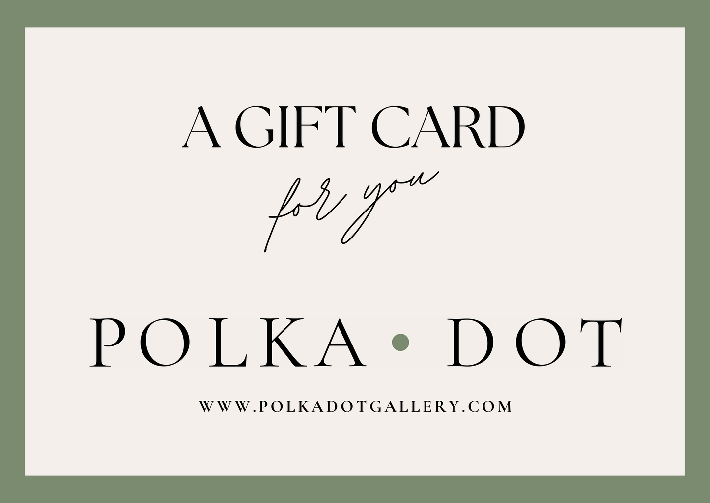 Digital Gift Card
