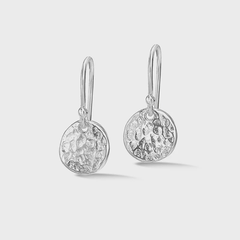 10mm disc nomad earrings - Silver