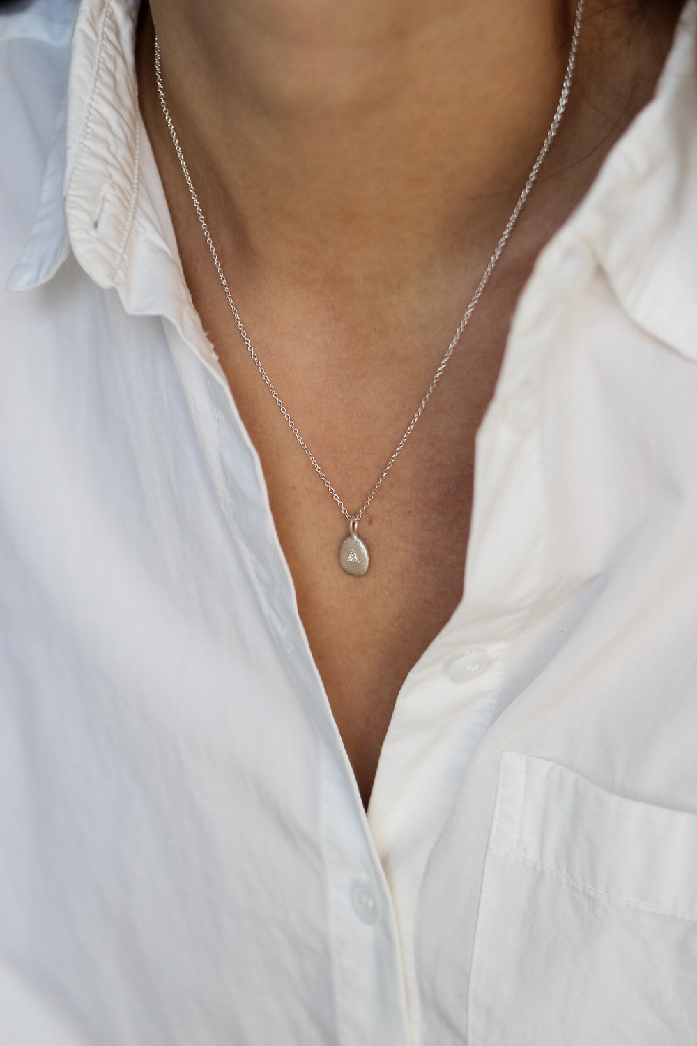 Silver & Diamond Pendant