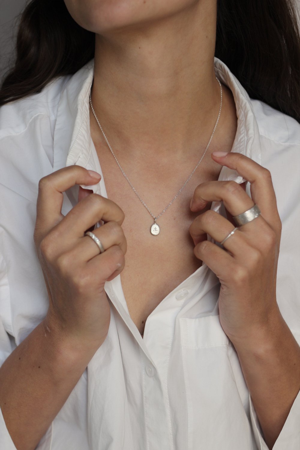 Silver & Diamond Pendant
