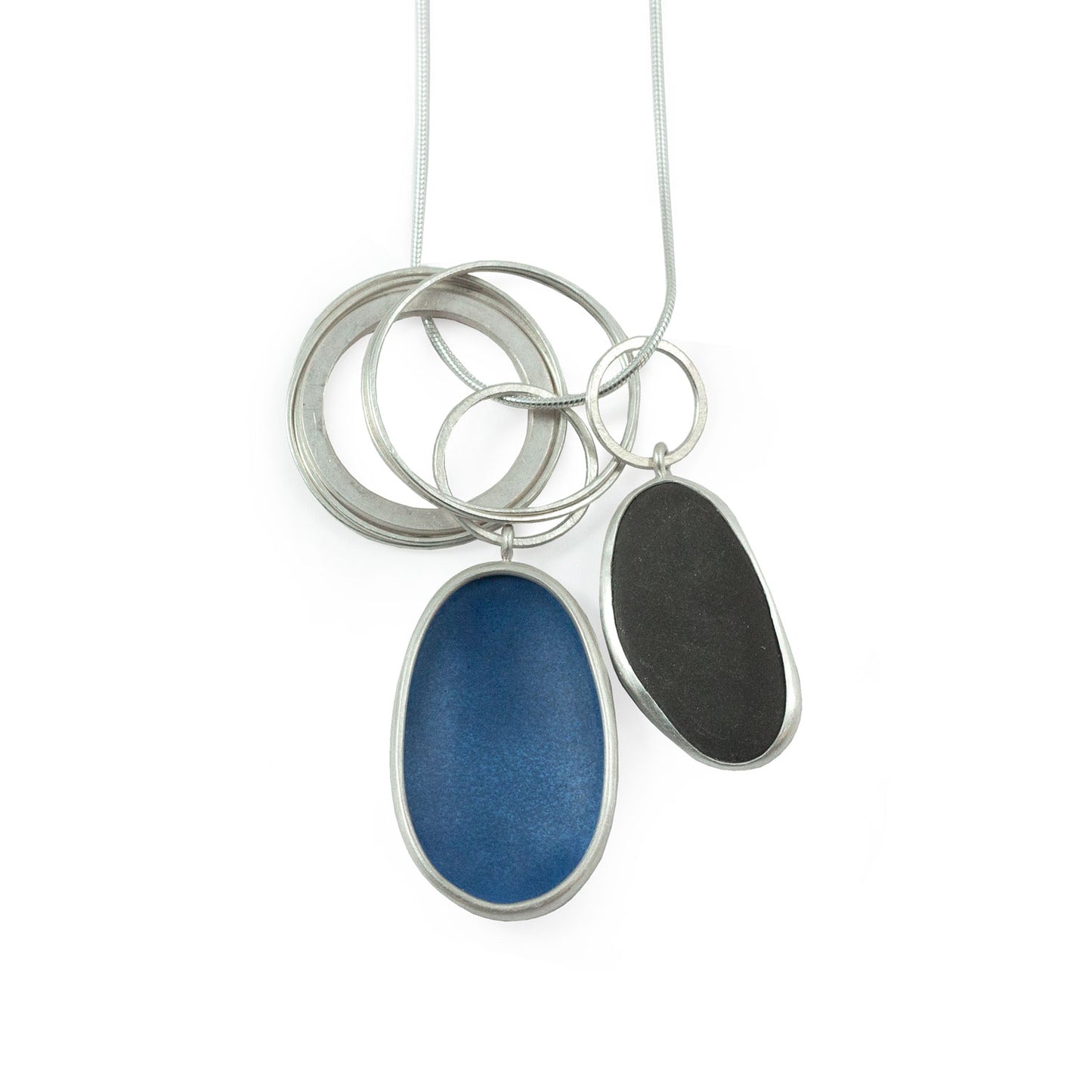 Enamel Pebble Pendant