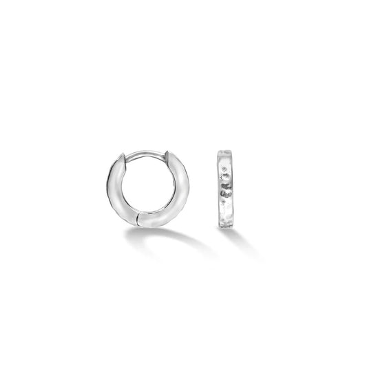 Small Silver Huggie Hoops