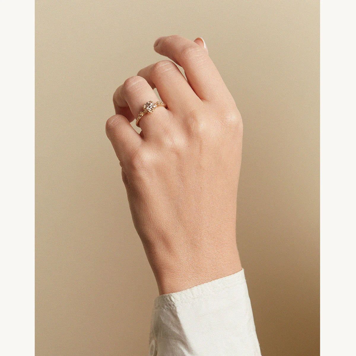 Champagne Diamond Ring