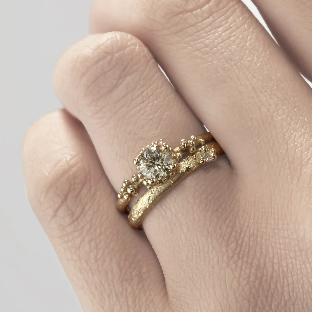 Champagne Diamond Ring