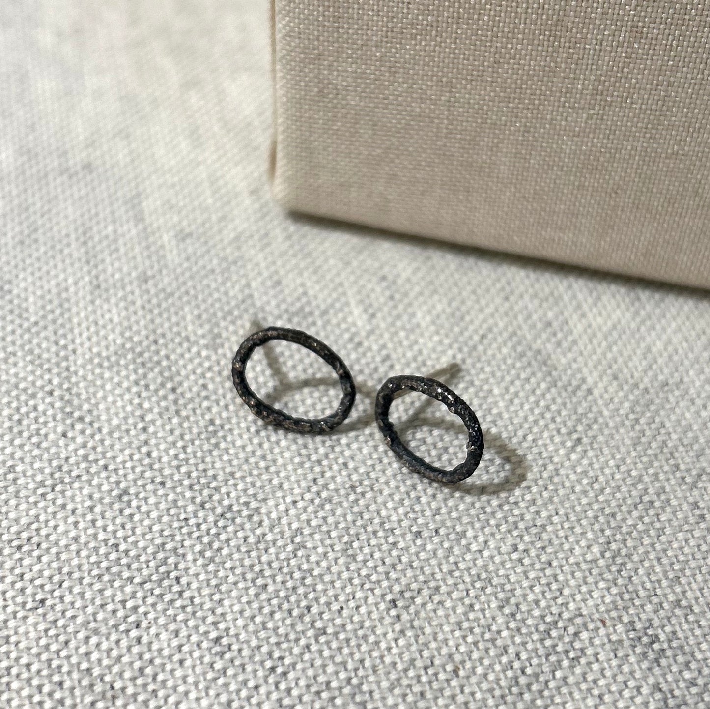 Oxidised Fused Earrings