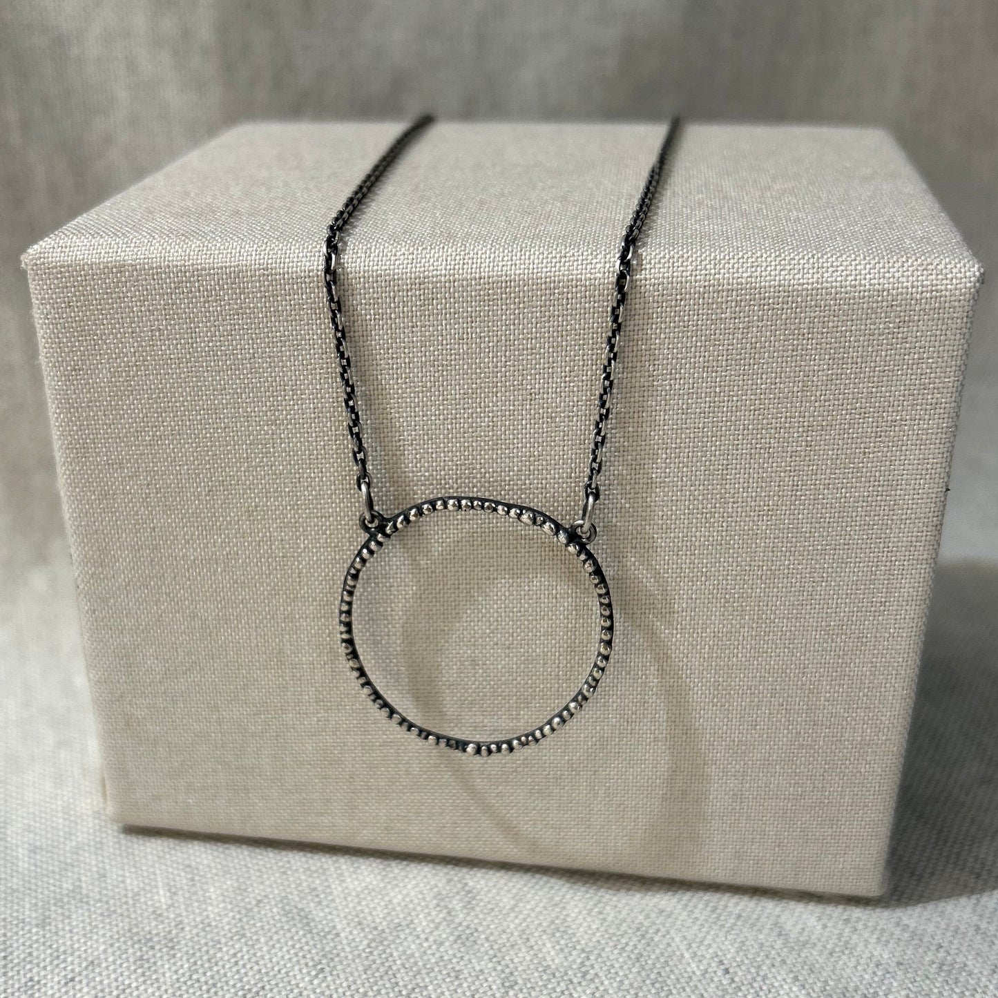 Oxidised Silver Pendant