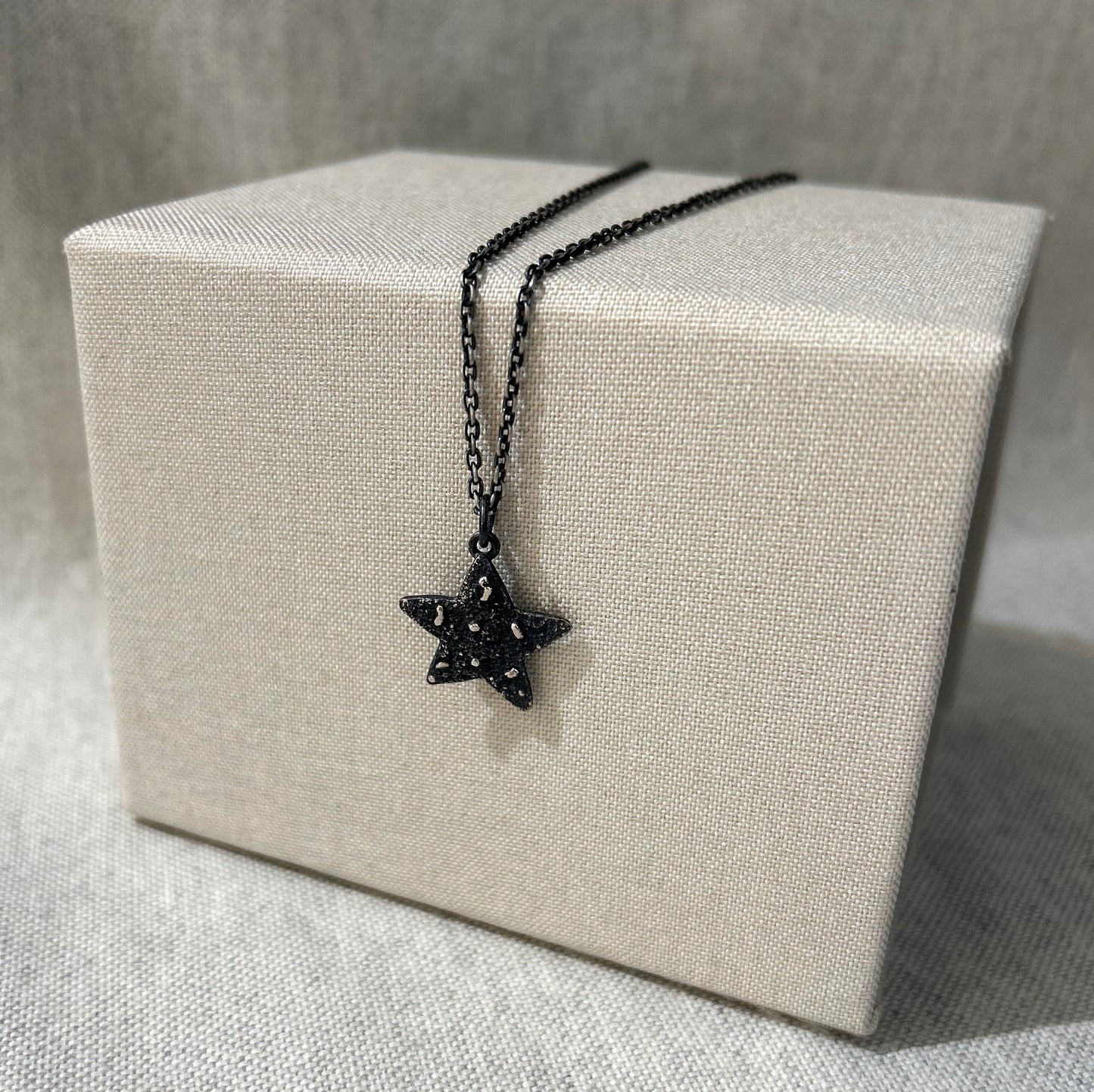 Oxidised Star Pendant