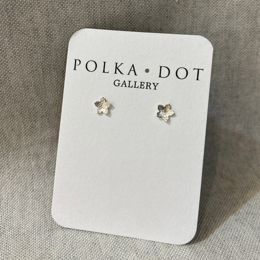 Silver Petal Studs