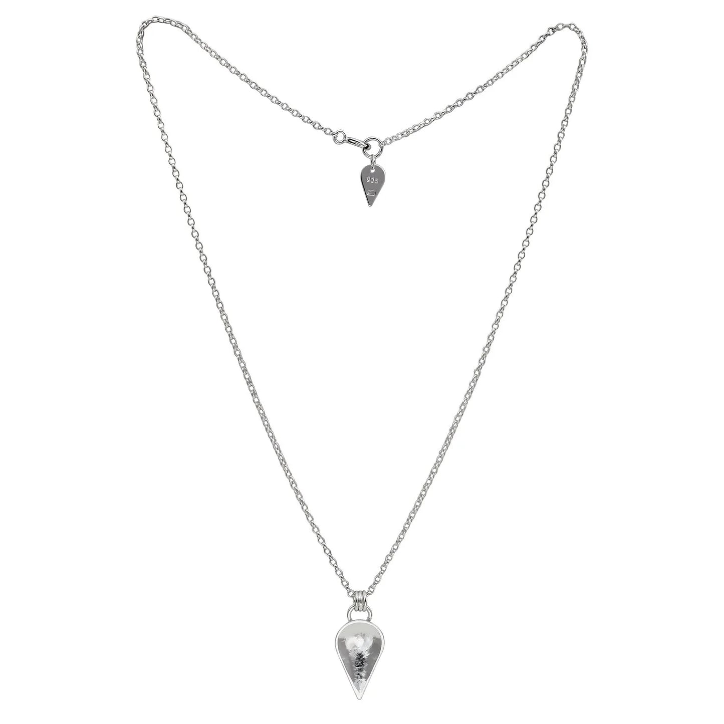 Komorebi Cupped Leaf Pendant - Silver