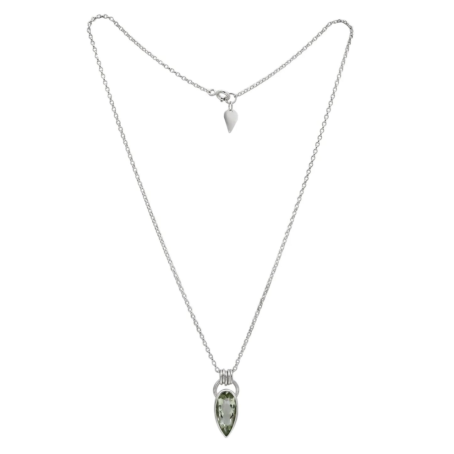 Komorebi Green Quartz Necklace - Silver