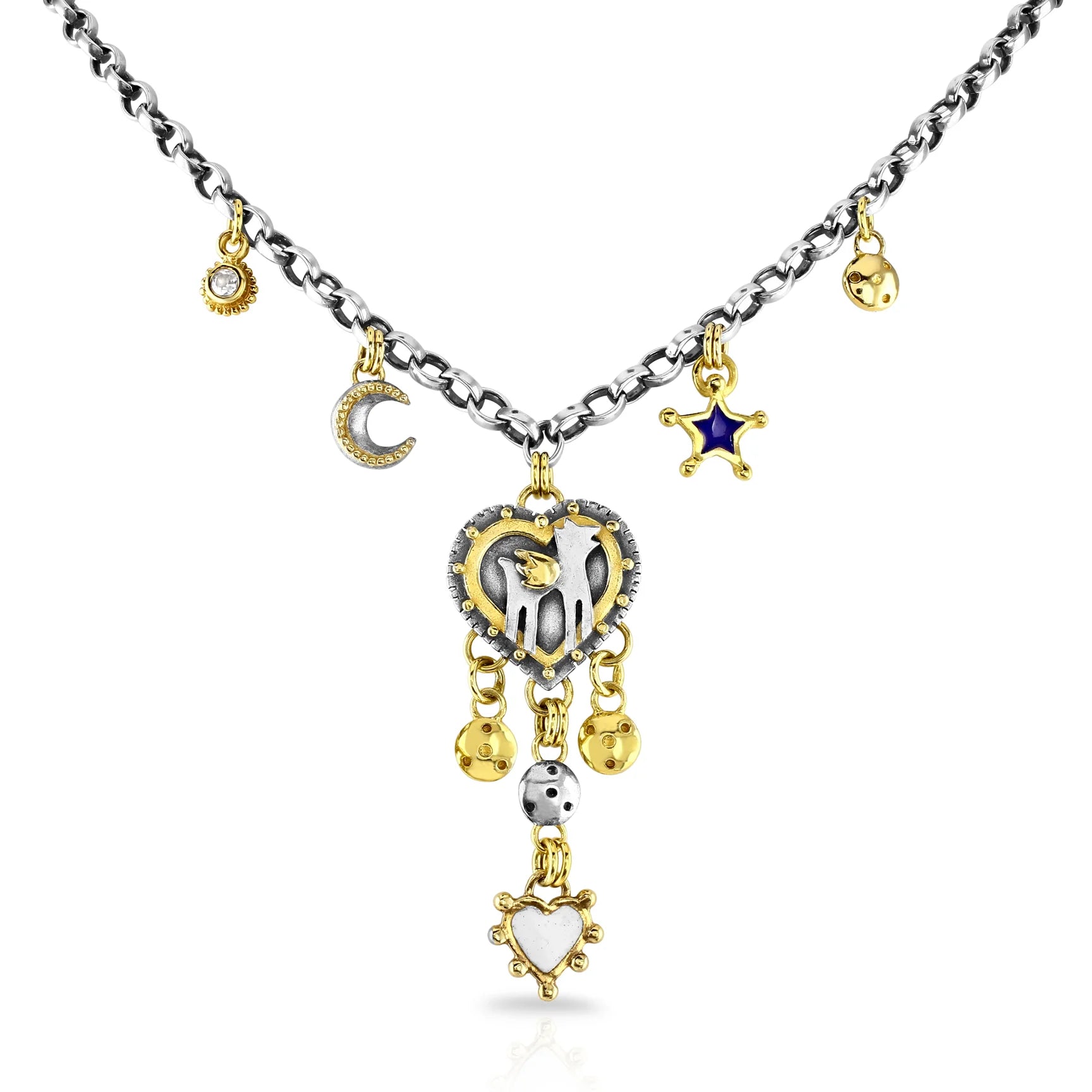 midnight wolf necklace