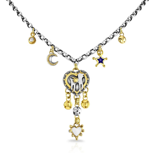 midnight wolf necklace