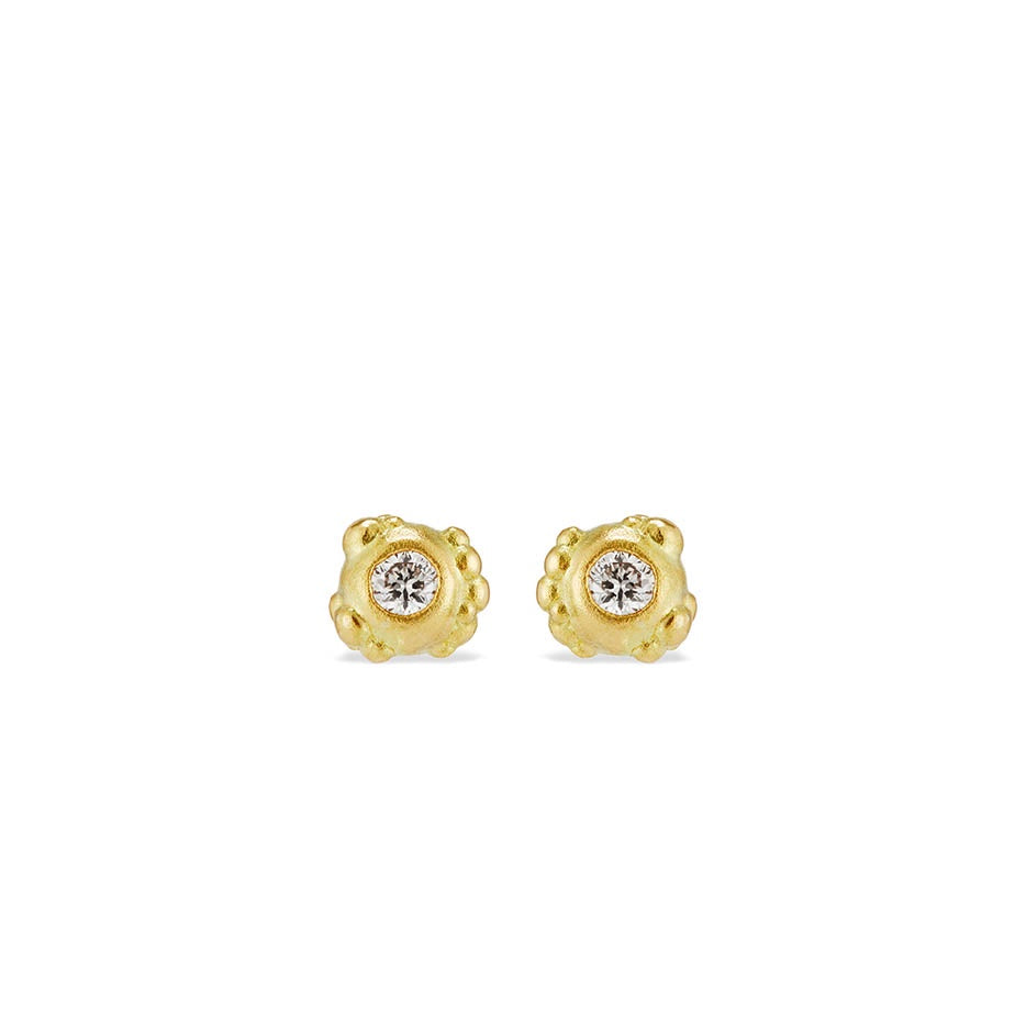 Orno diamond studs 9ct yellow gold