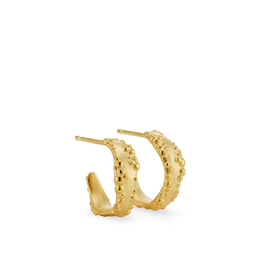 Orno everyday hoop earrings 18ct yellow gold plated