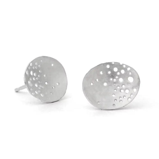 Patterned Oval stud Earrings