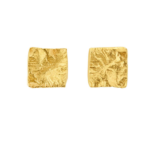Ripple Studs Gold