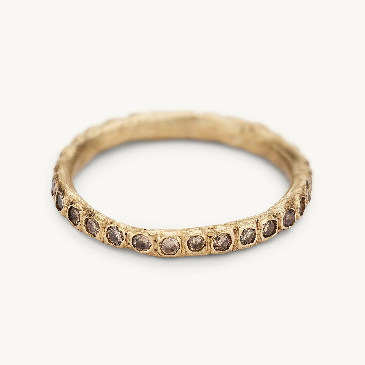 eternity band champagne diamonds