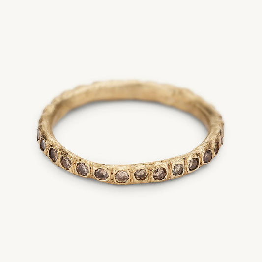 eternity band champagne diamonds