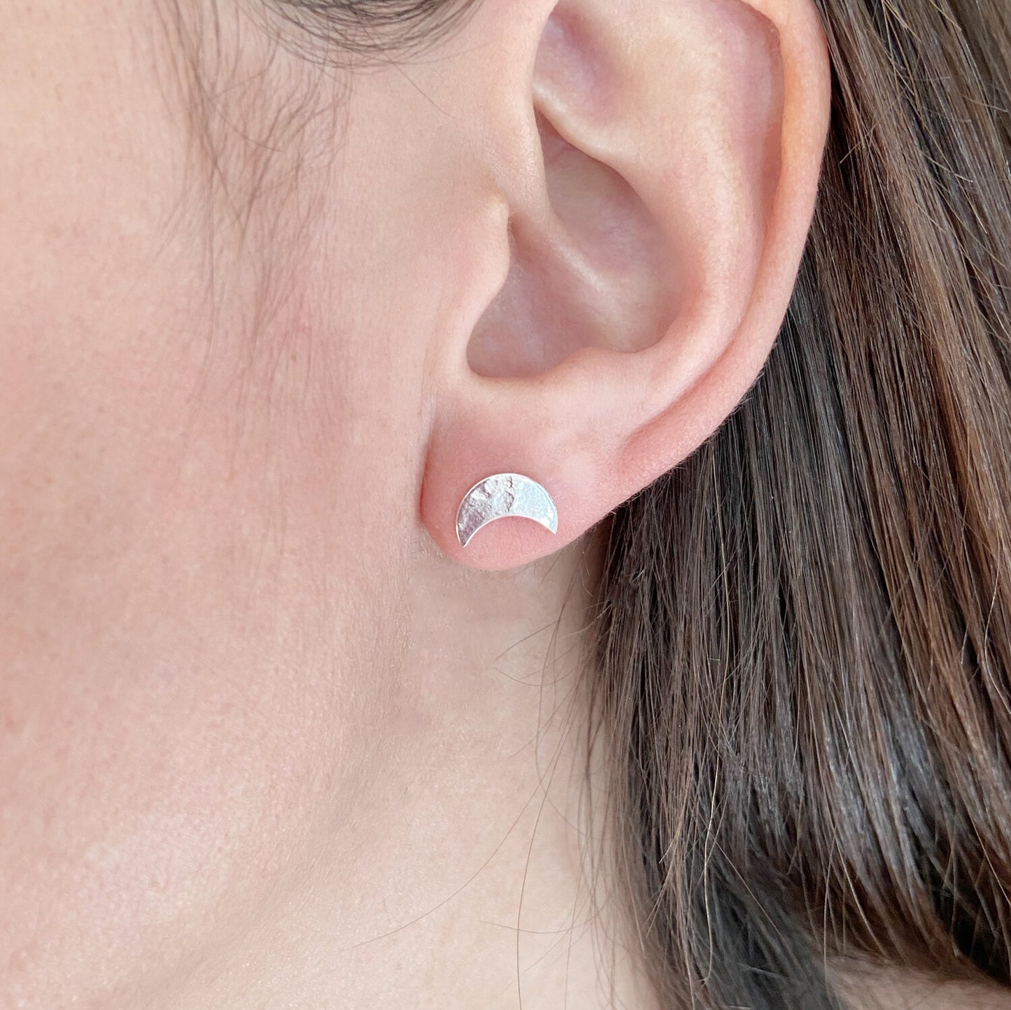 Selene Silver Studs
