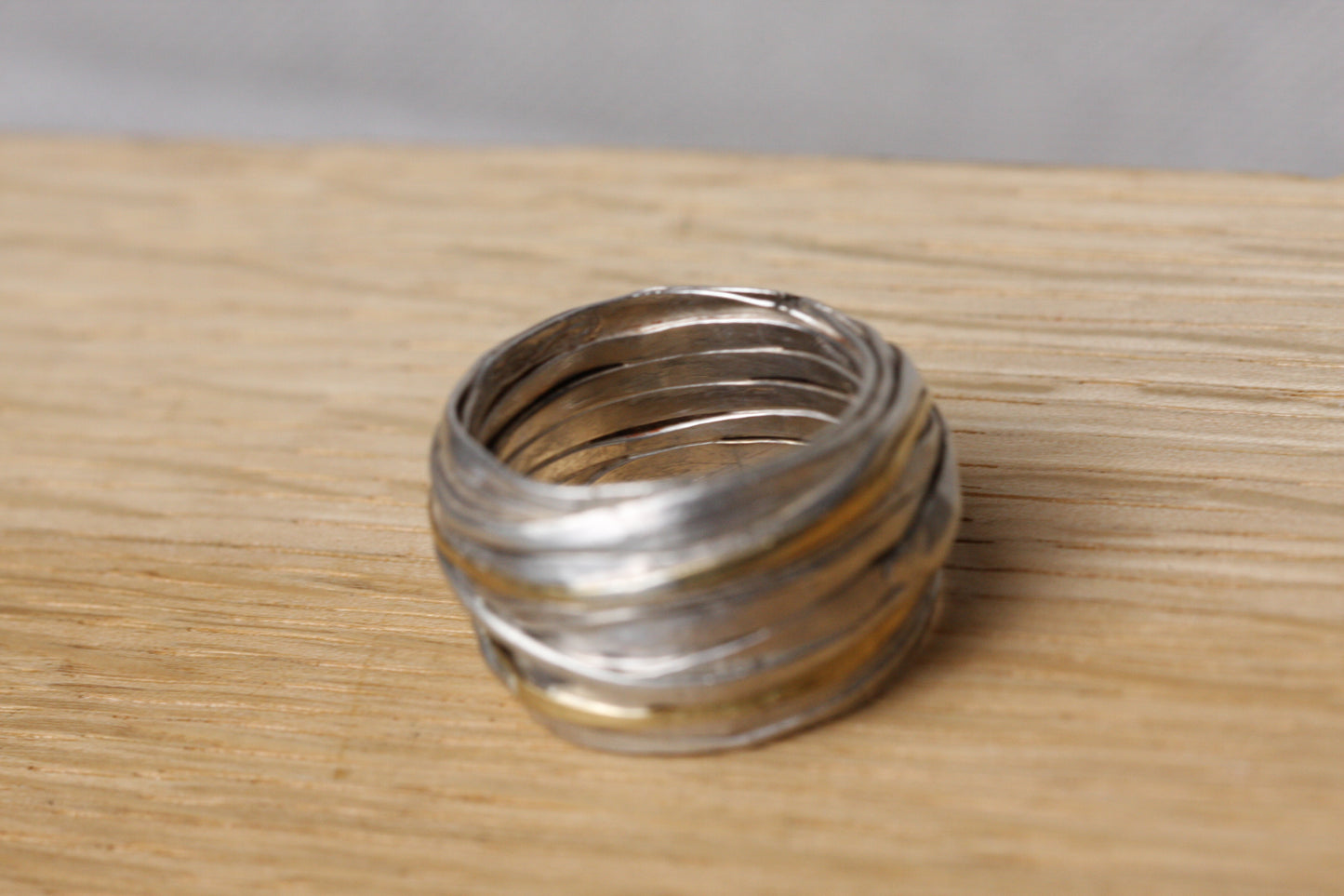 VAULT - Shimara Carlow Silver & 18ct gold wrap ring