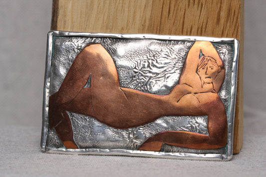 VAULT - Charmain Harris Silver & Copper Brooch