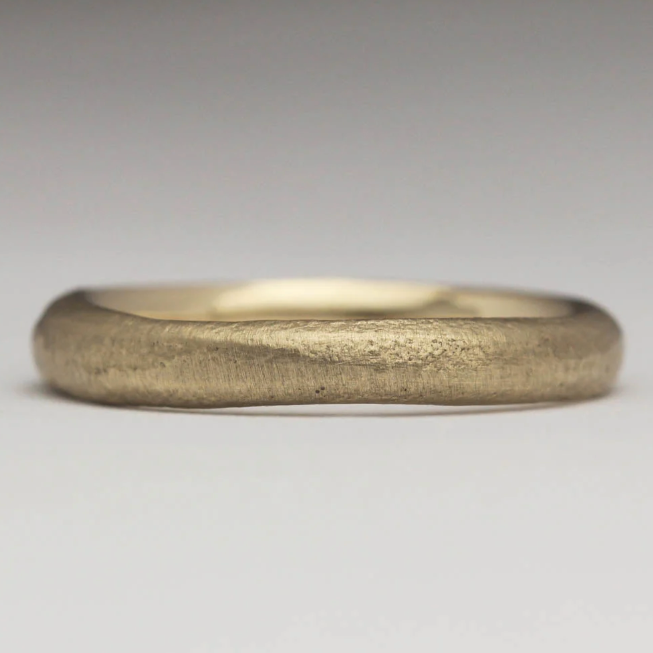 Sandcast Gold Ring