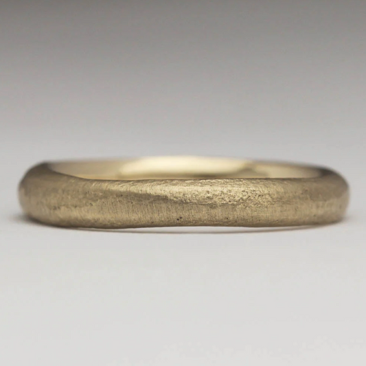 Sandcast Gold Ring