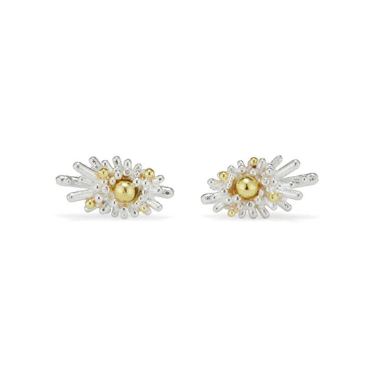 sea urchin stud earrings