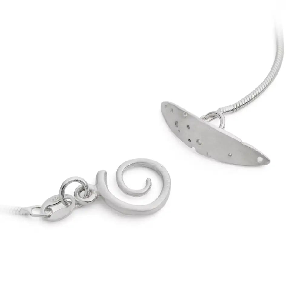 Patterned Silver Layered Necklace