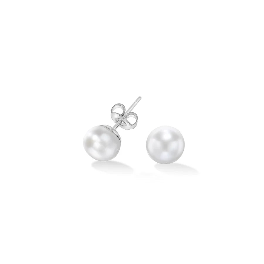 white pearl studs