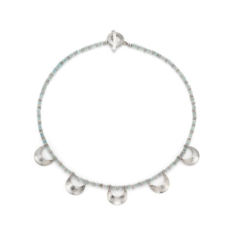 aquamarine moon necklace