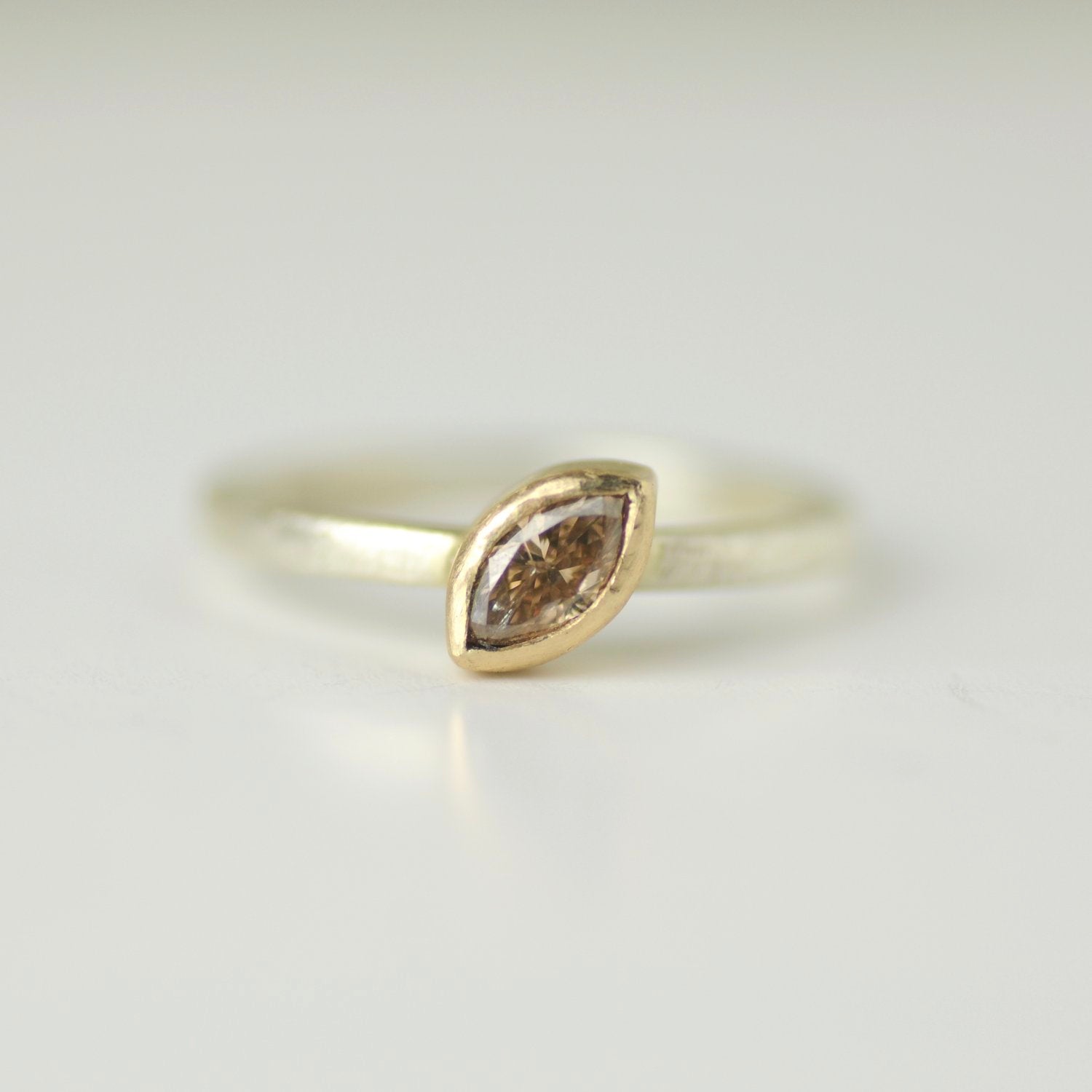 brown diamond ring