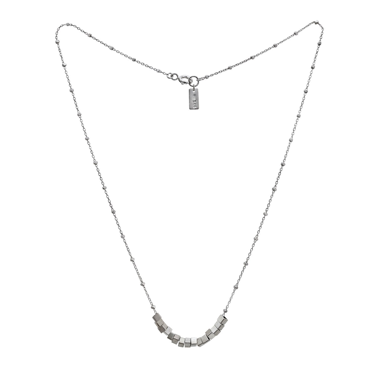 cubes necklace silver