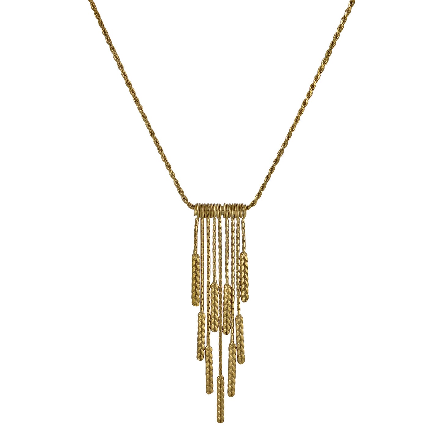 demeter tassel necklace gold