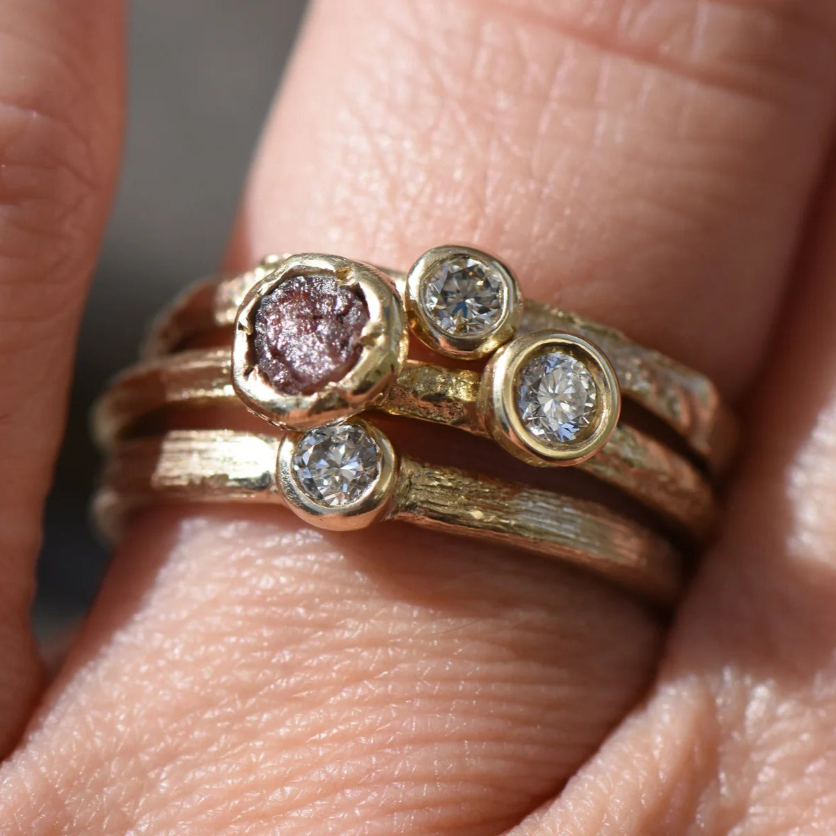 Gold & Diamond Hawthorn Ring