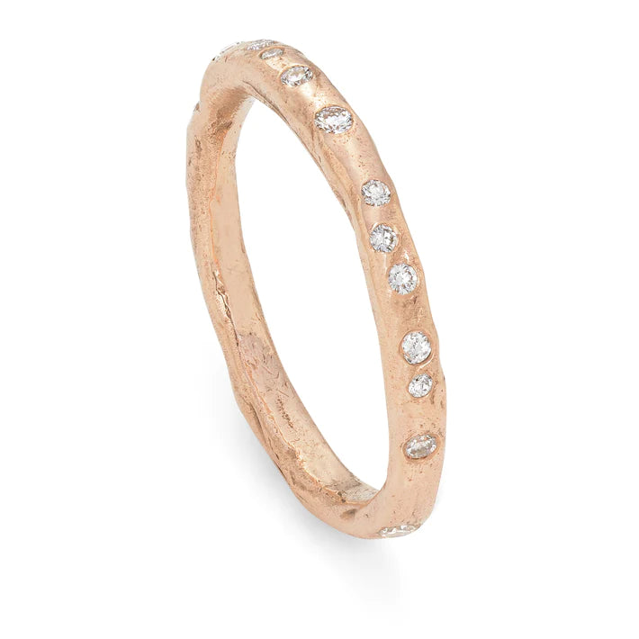 rose gold eternity ring
