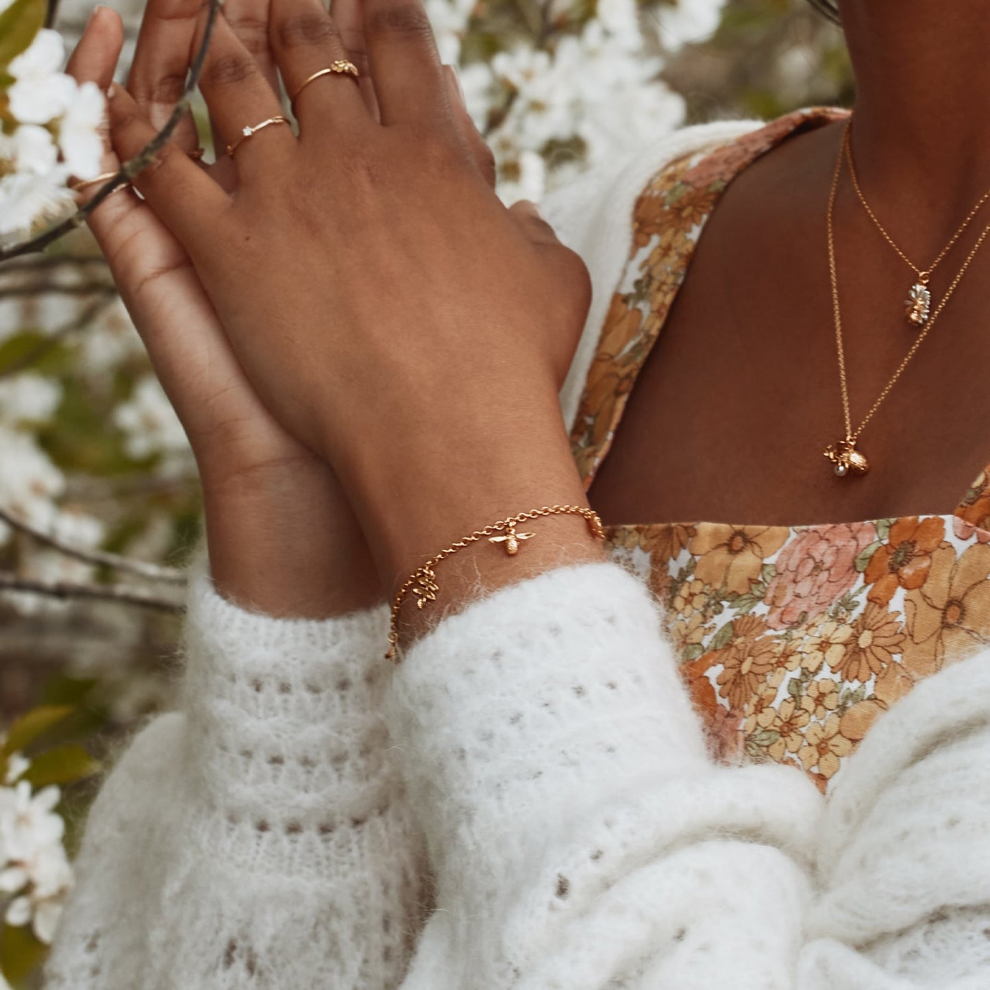 Garden Gathering Charm Bracelet