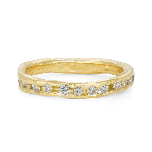 gold and diamond eternity ring
