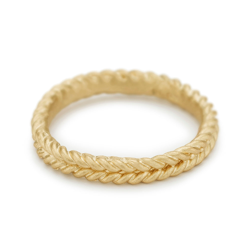 gold rope wedding ring