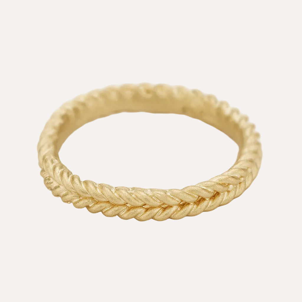 gold rope wedding ring